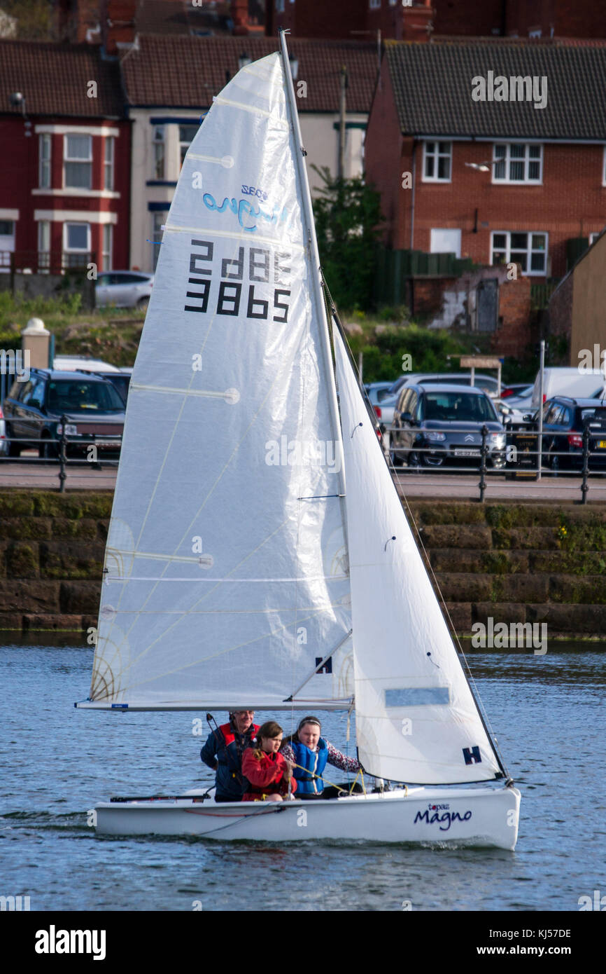 Dinghy racing at New Brighton Stock Photo Alamy