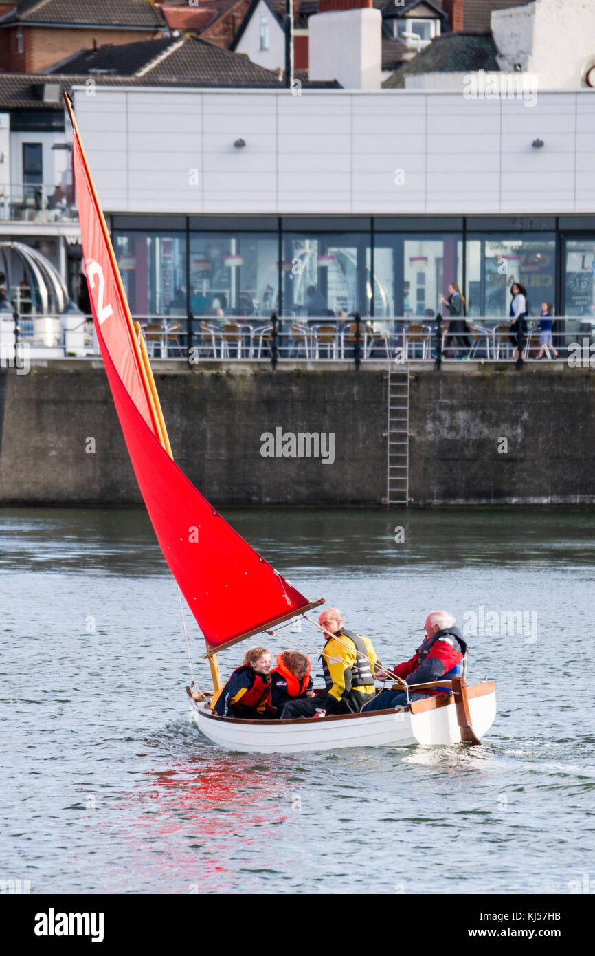 Dinghy racing at New Brighton Stock Photo - Alamy