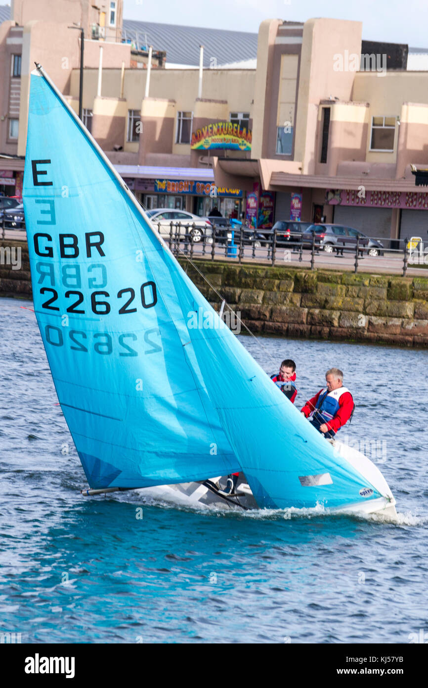 Dinghy racing at New Brighton Stock Photo Alamy