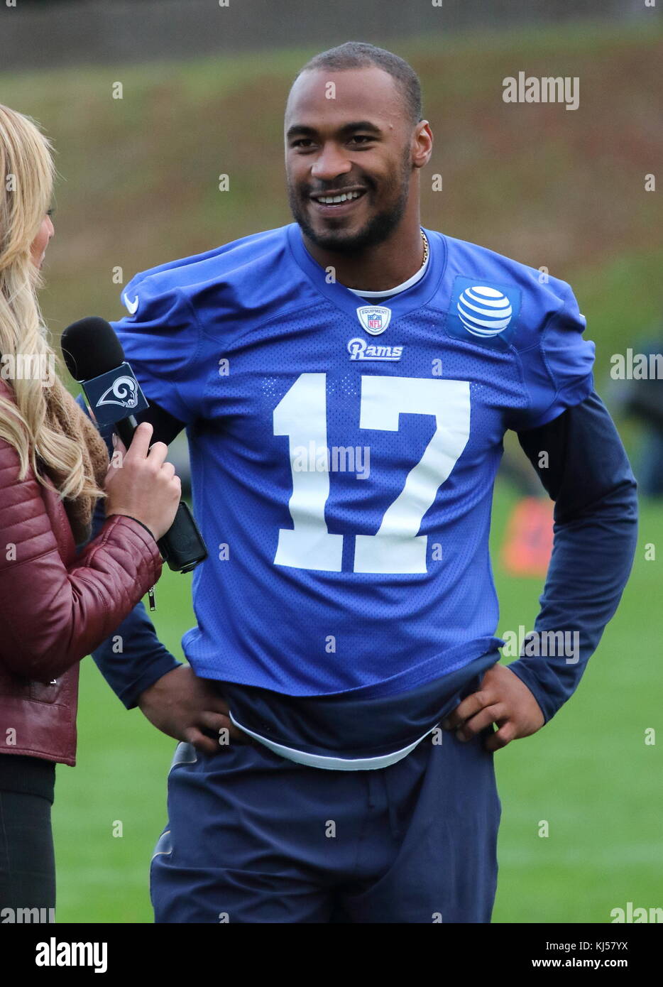 NFL Los Angeles Rams Press Conference and Practice at Pennyhill Park