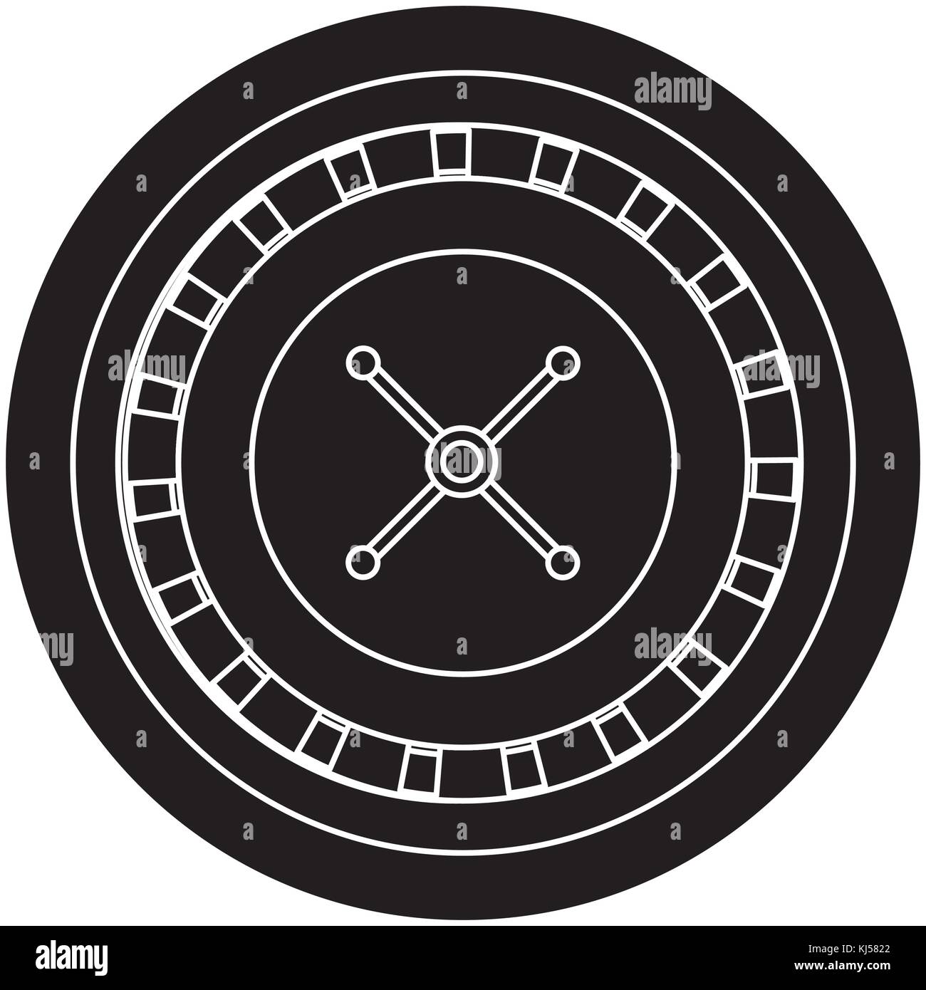 American roulette wheel Stock Vector Images Alamy