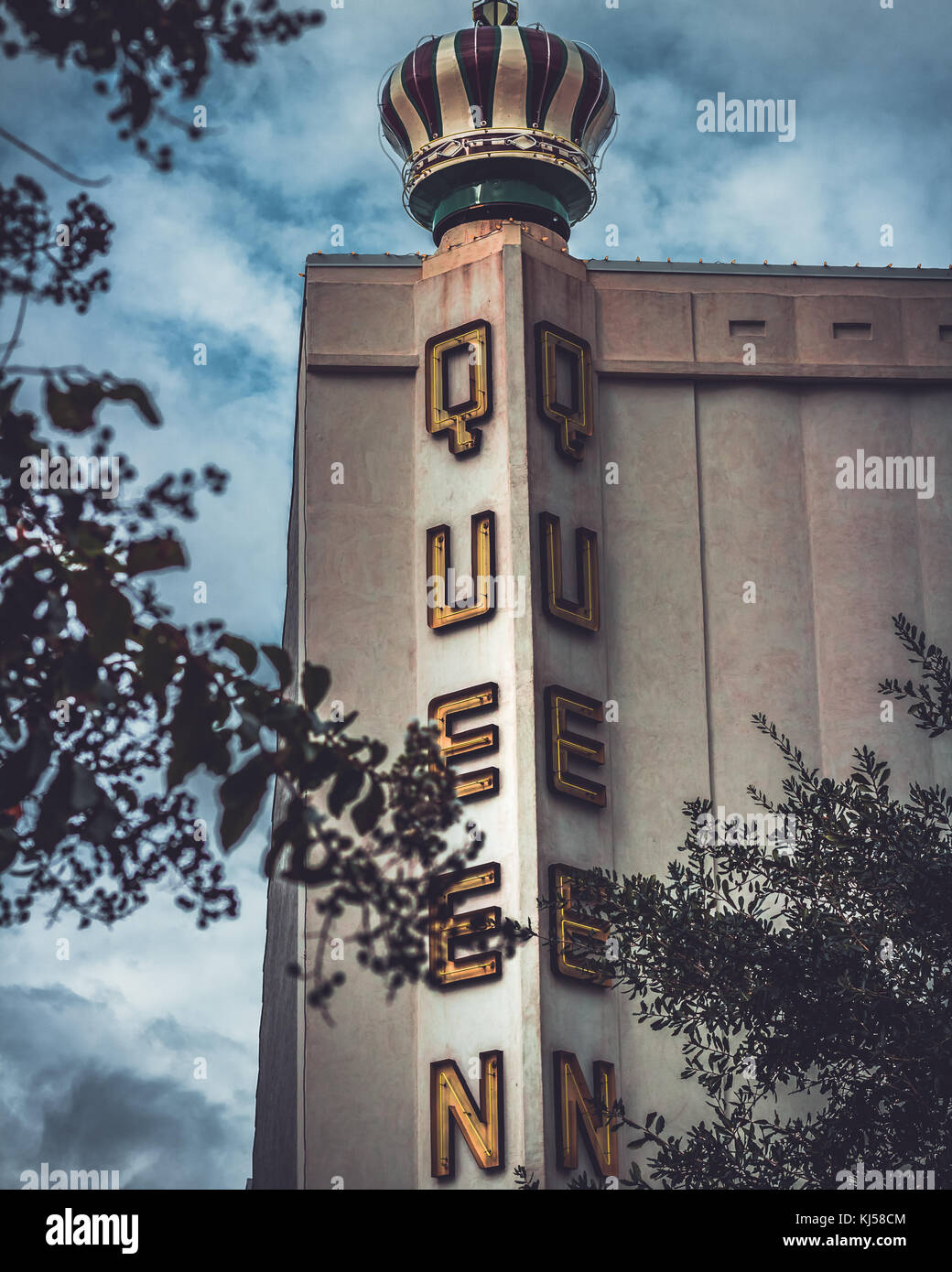 The Queen Theater, Bryan Texas Stock Photo Alamy