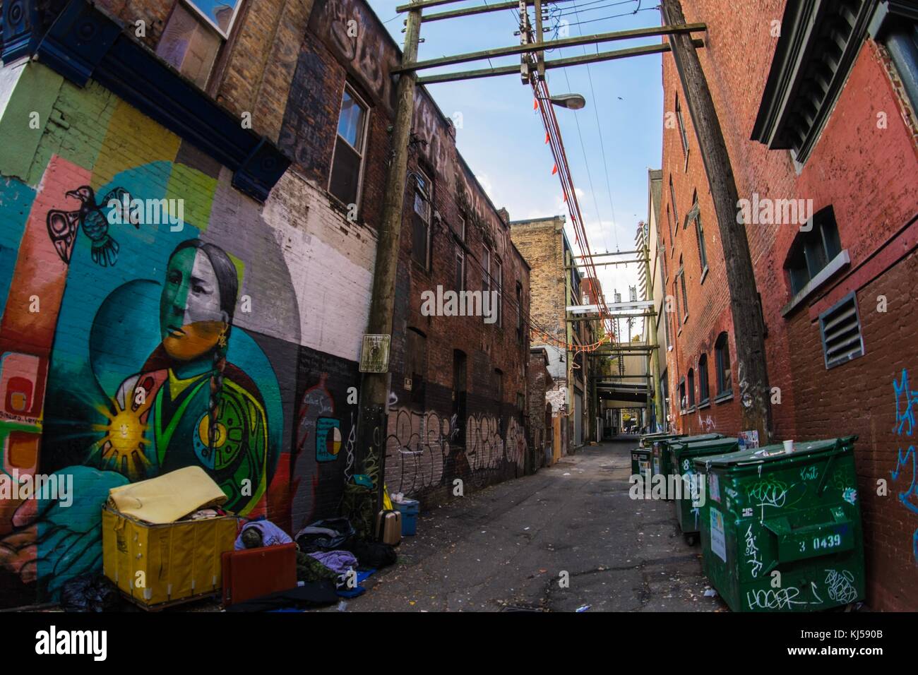 Graffiti Art of Vancouver Alleys Stock Photo Alamy