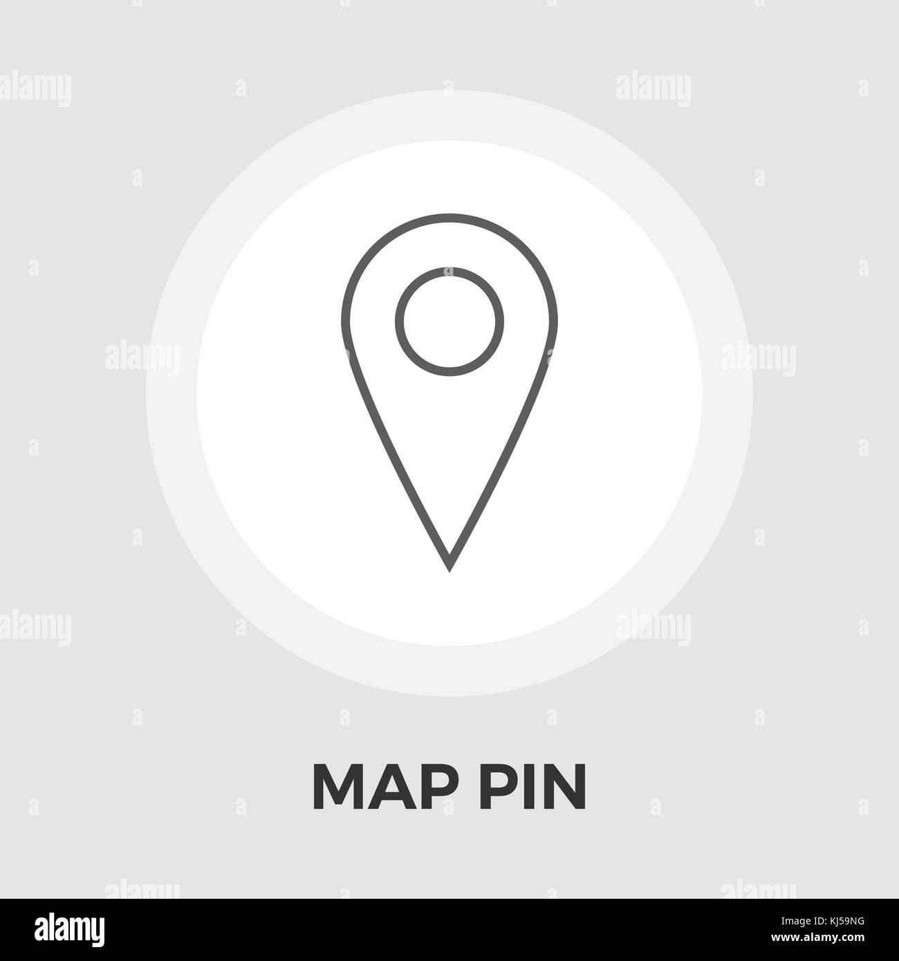 Map Pin Icon Vector. Flat icon isolated on the white background ...