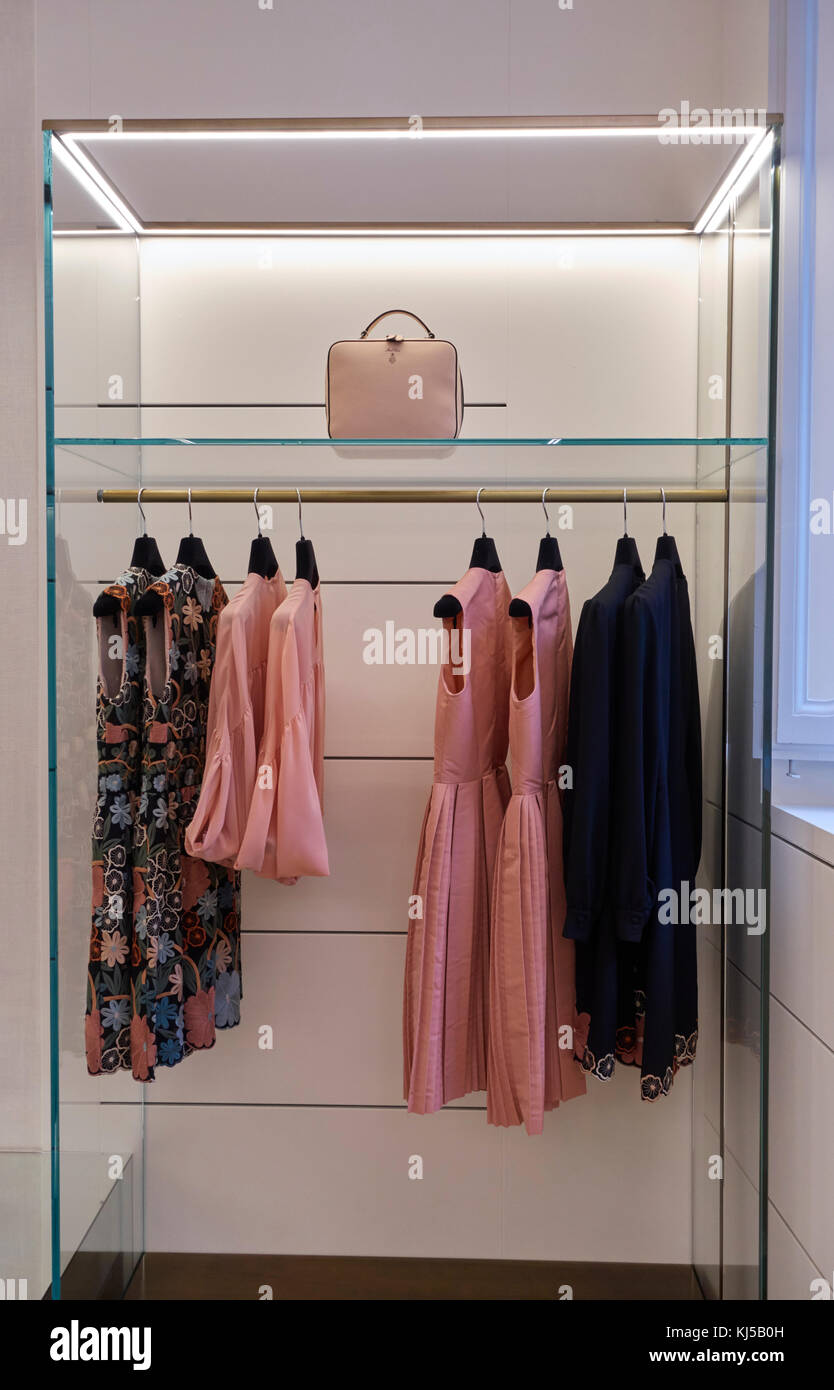 Elegant retail fashion store for women Stock Photo
