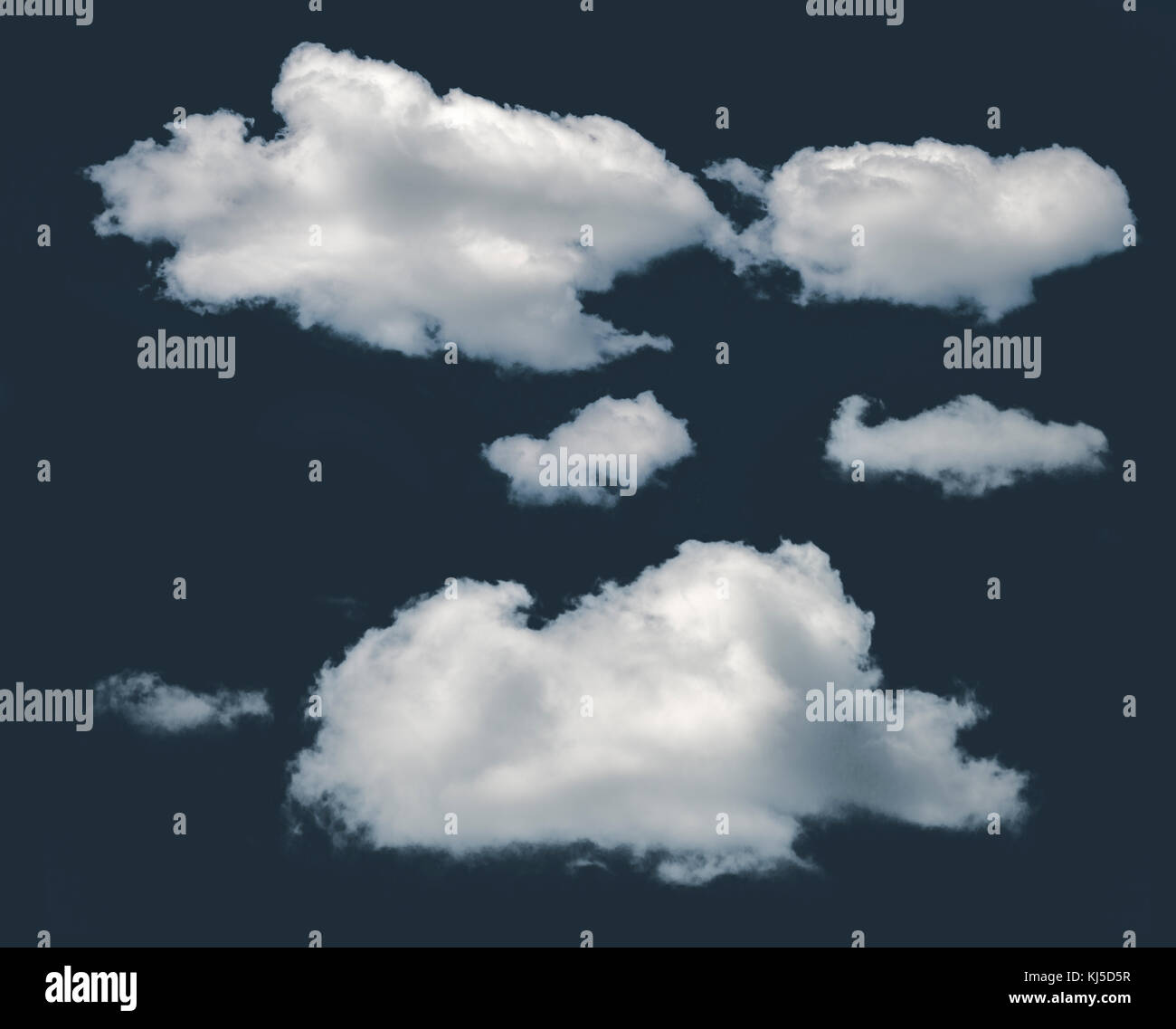 Isolated clouds on dark background Stock Photo - Alamy