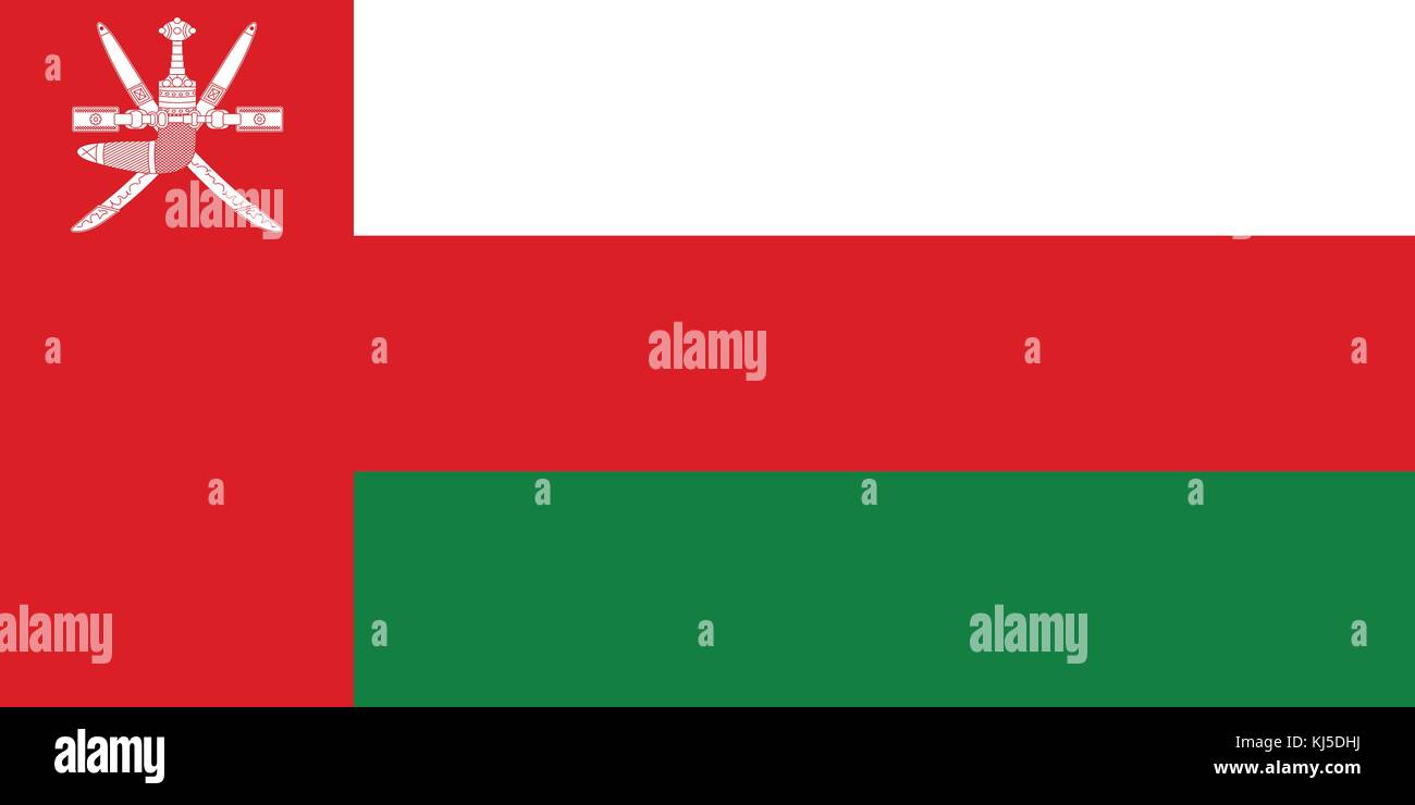 Official Vector Flag Of Oman Stock Vector Image Art Alamy