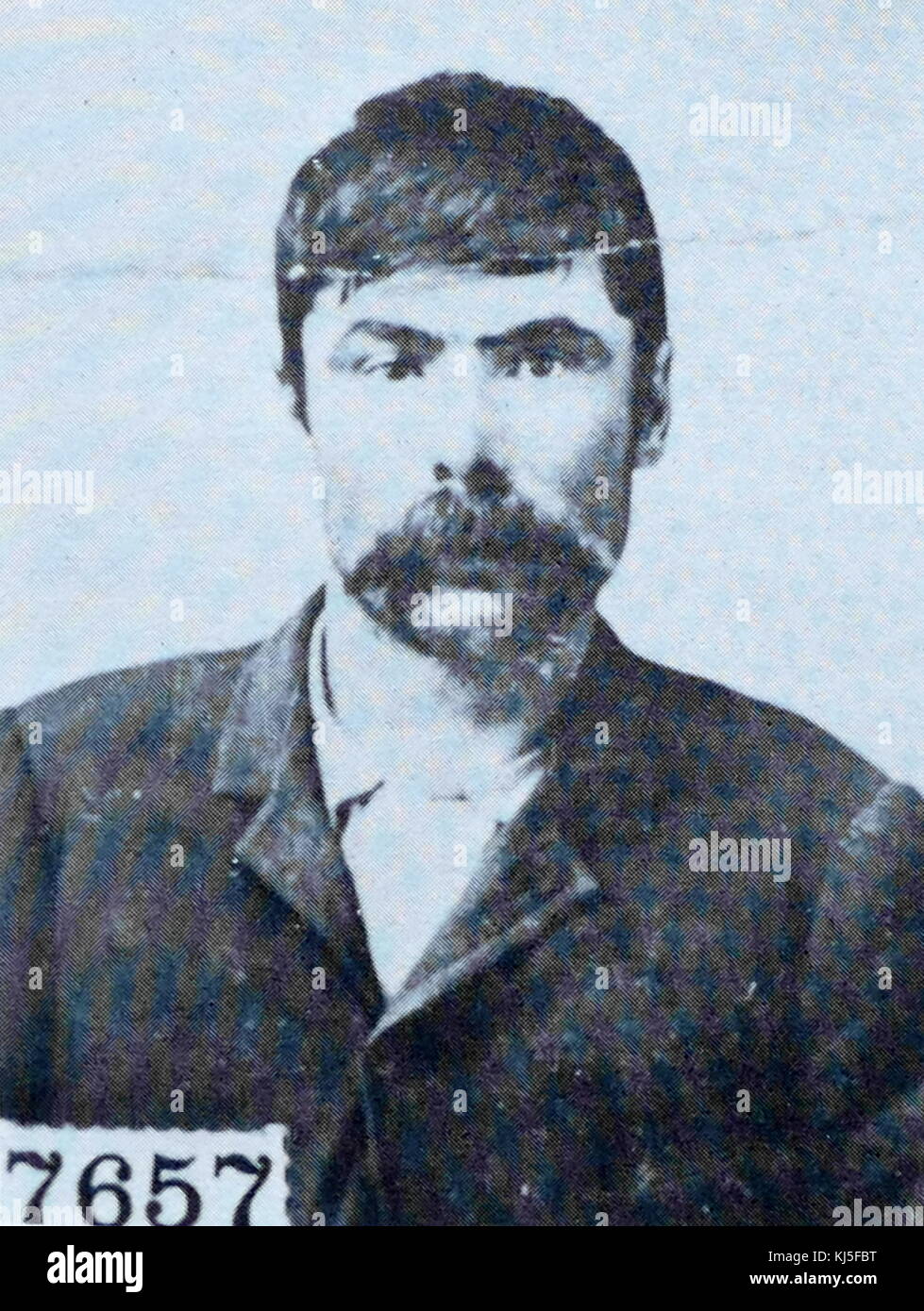 Tom O'Day was a member of the infamous 'Hole In The Wall' gang. Born in 1862. in Donegal Township Washington County, Pennsylvania. He became friends with the likes of Kid Currie, Butch Cassidy & the Sundance Kid. Working out of the 'Hole-In-The-Wall country. During the wild outlaw years between 1903-1910. Tom was an active participant in many of the bank and train robberies that occurred in Wyoming, South Dakota, Colorado, and Utah. Stock Photo