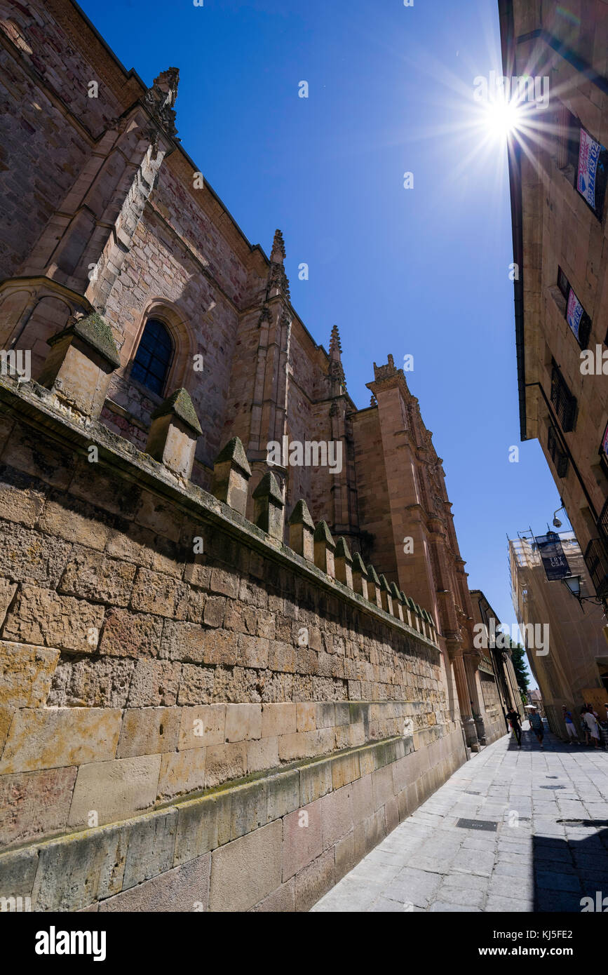Exploring the historic neighborhoods of Salamanca, Spain Stock Photo