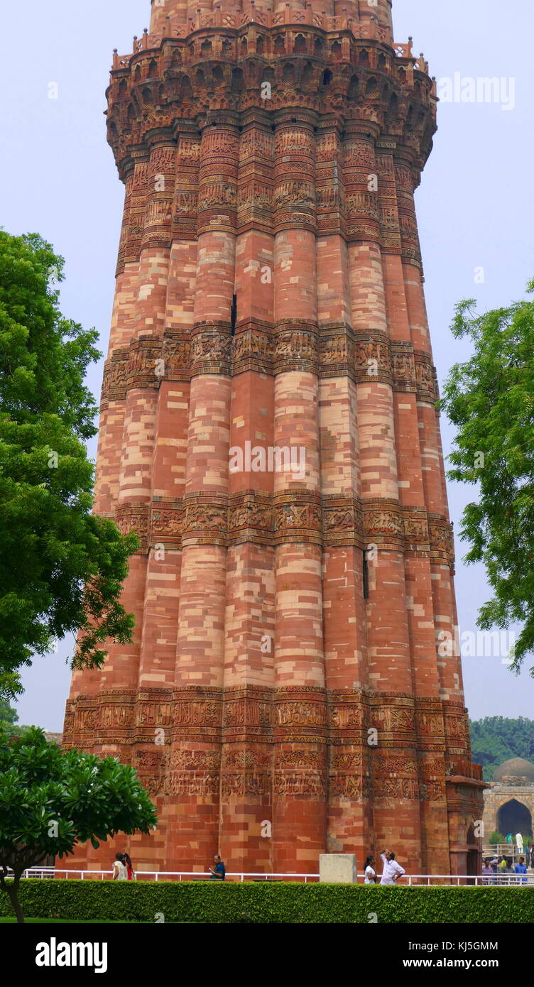 Image showcasing Qutab Minar is a minaret that forms part of the Qutb complex, a UNESCO World Heritage Site in ...
