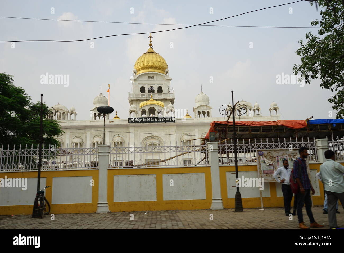 Gurudwara Bangla Sahib; is one of the most prominent Sikh gurdwara, or Sikh house of worship, in Delhi Stock Photo