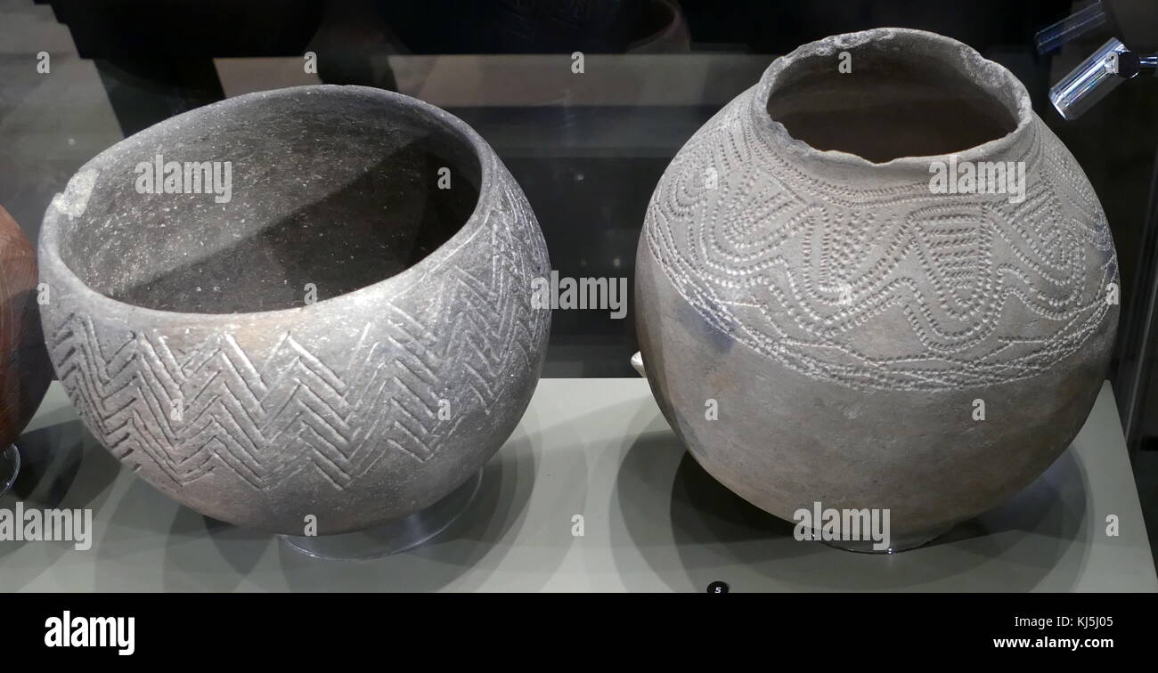 Sudanese clay bowls 2nd-4th Century AD. Polish National Museum Stock Photo