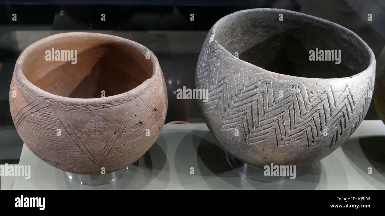 Sudanese clay bowls 2nd-4th Century AD. Polish National Museum Stock Photo
