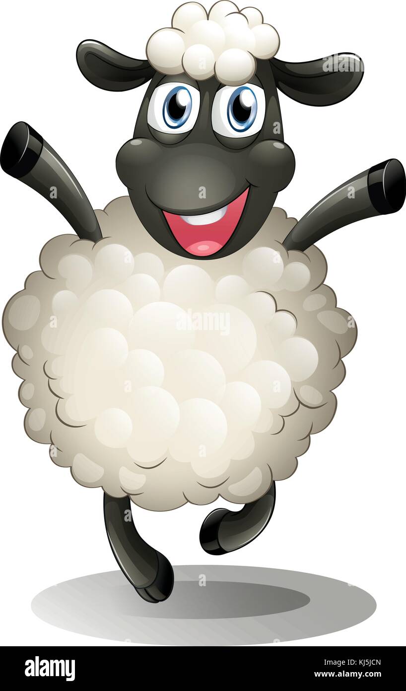 Illustration of a happy sheep on a white background Stock Vector Image & Art - Alamy Illustration of a happy sheep on a white background Stock Vector Image & Art - Alamy