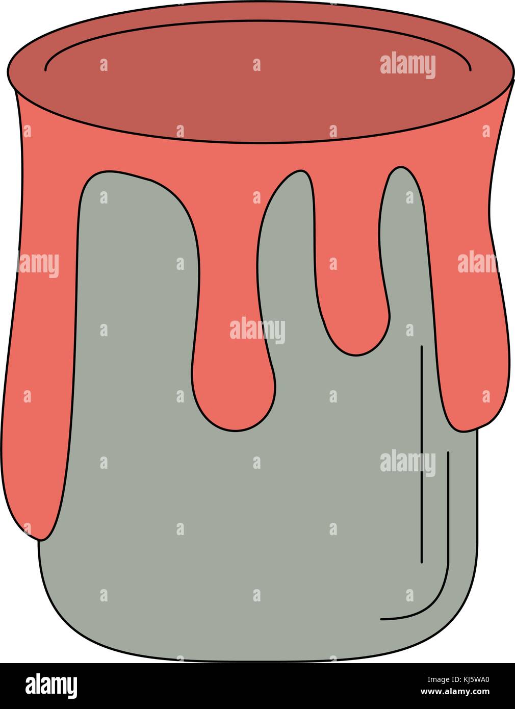 Paint bucket isolated Stock Vector Image & Art - Alamy