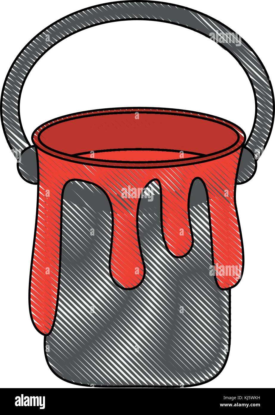 Paint bucket isolated Stock Vector Image & Art - Alamy