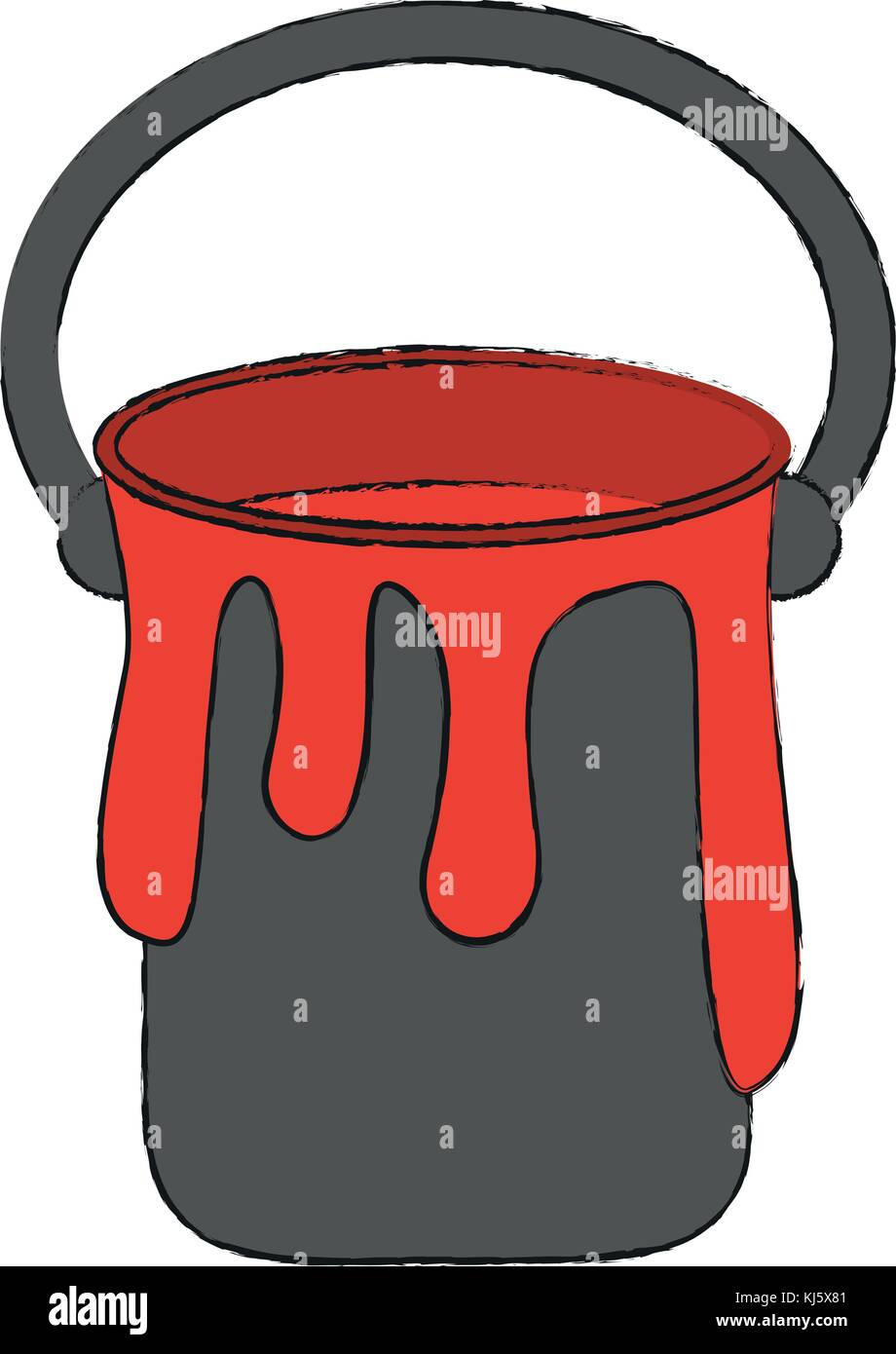Paint bucket isolated Stock Vector Image & Art - Alamy