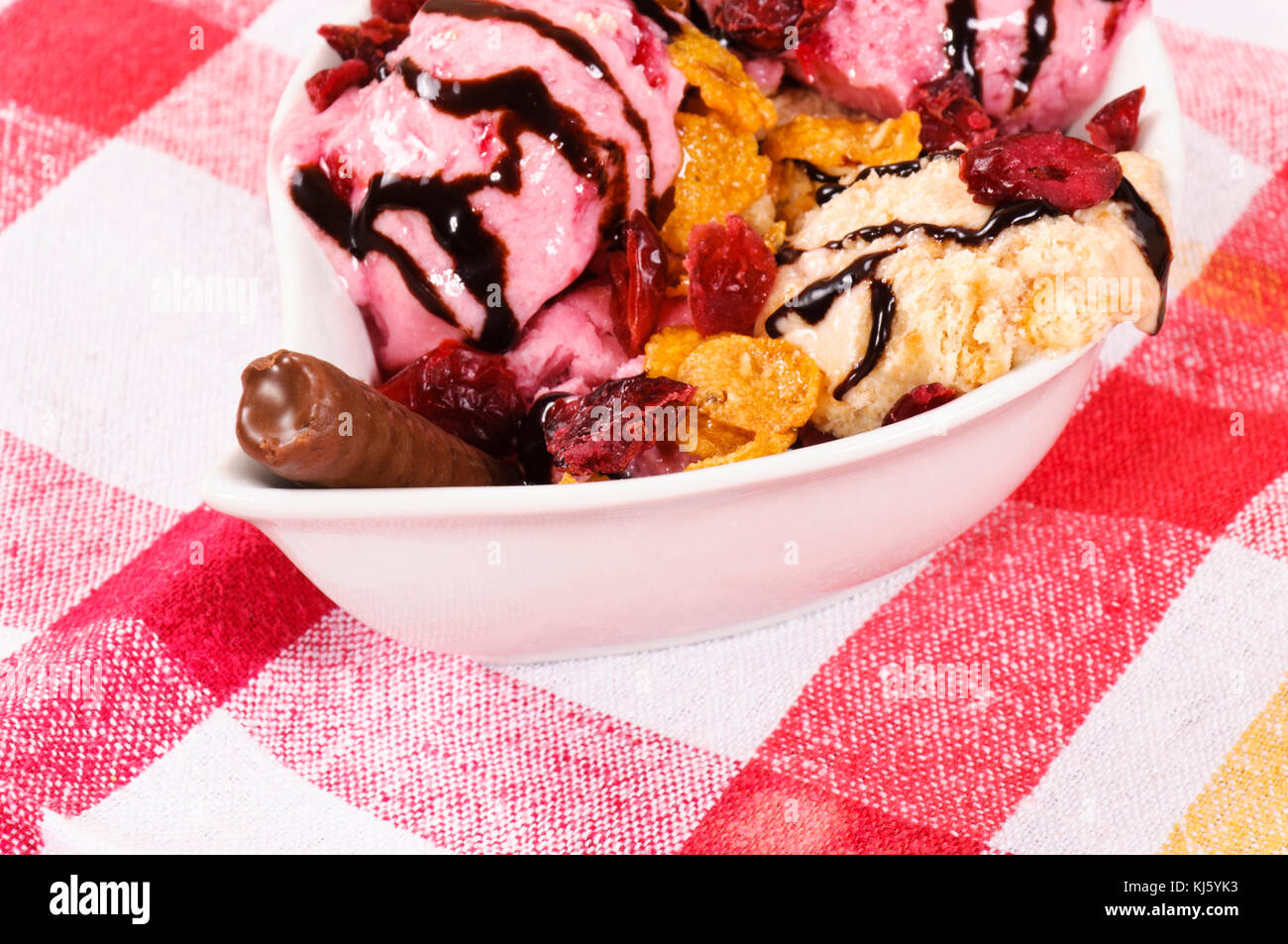Fruity ice cream is ready Stock Photo Alamy