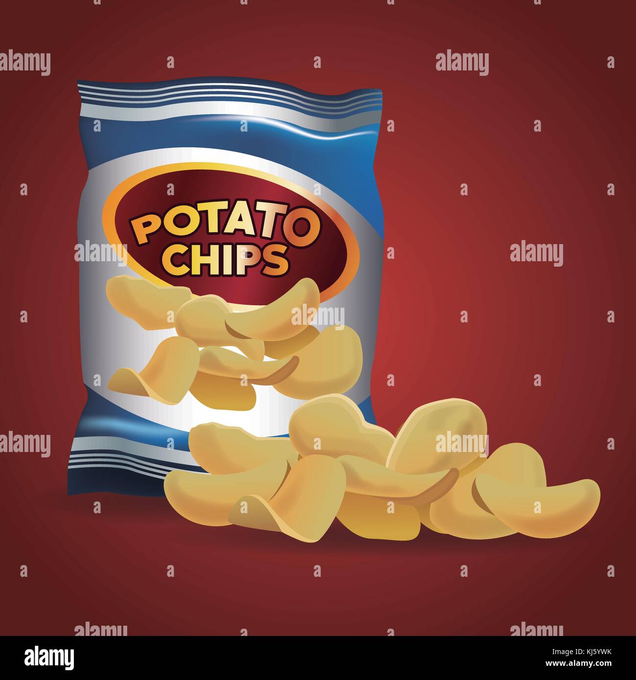 Crisps snacks Stock Vector Images - Alamy