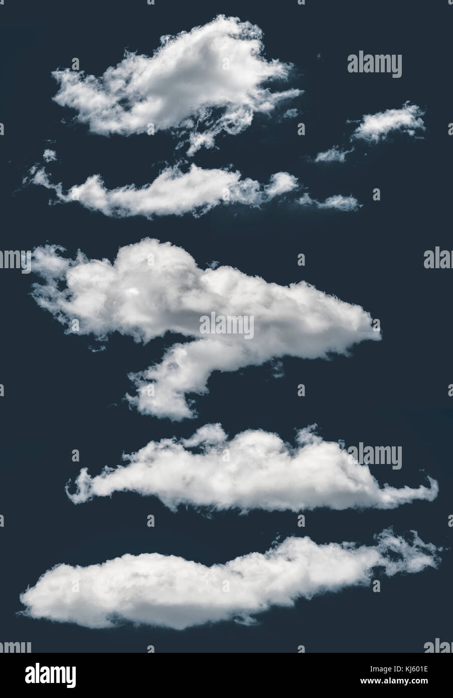 Isolated clouds on dark background Stock Photo - Alamy