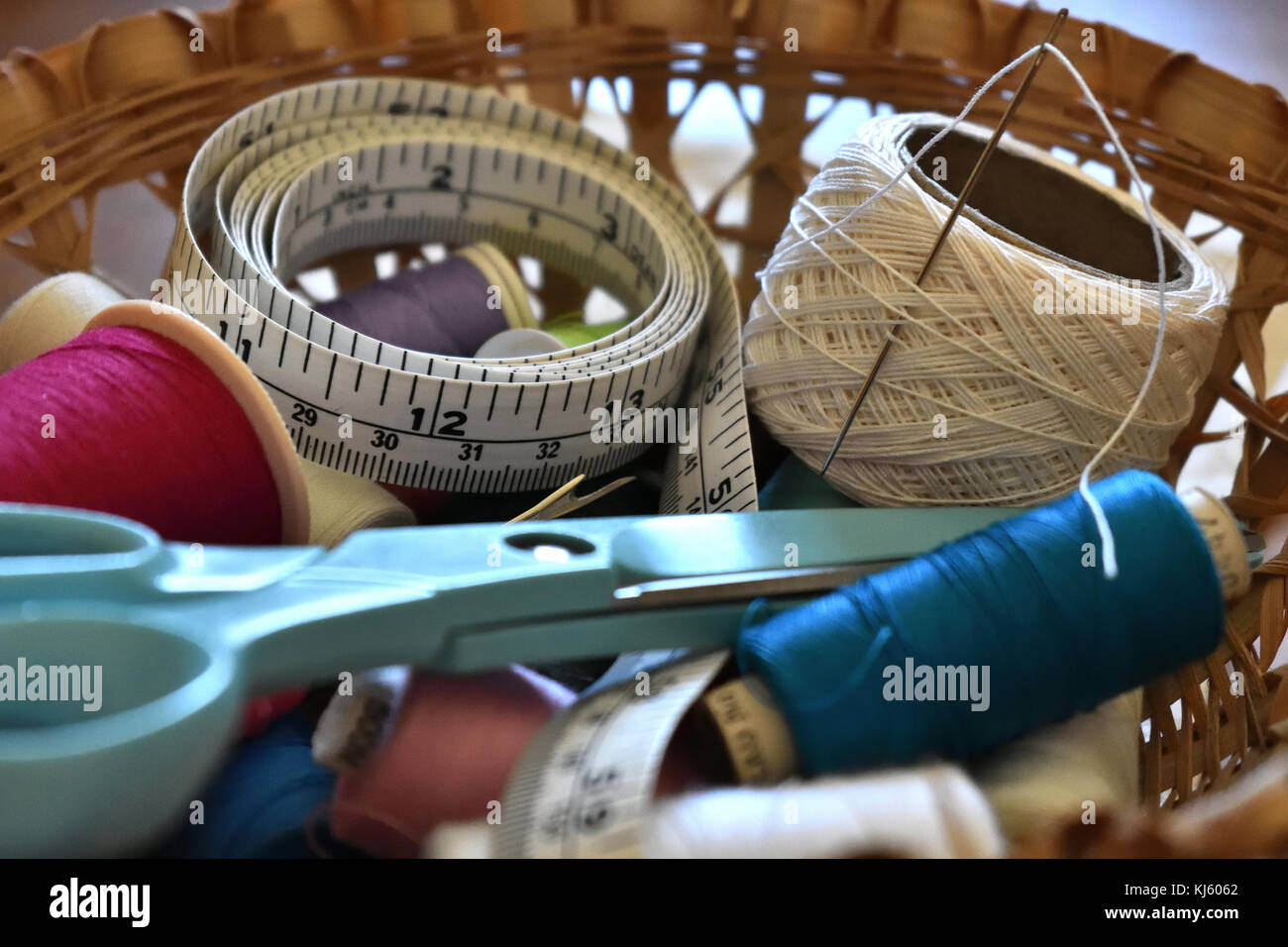 A montage of Sewing equipment Stock Photo Alamy