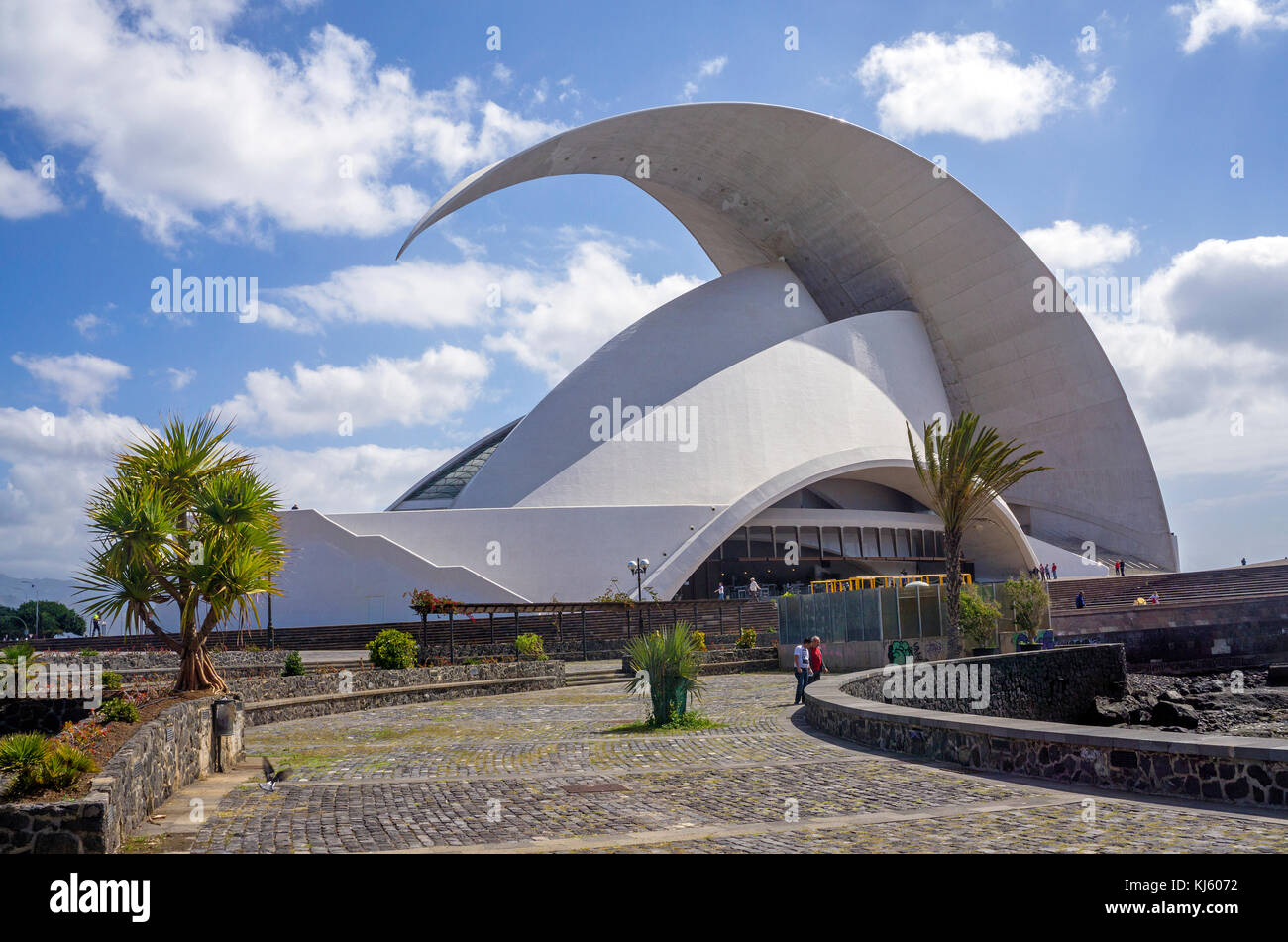 Auditorio de Tenerife 'Adan Martin', concert hall at the capital Santa Cruz de Tenerife, Tenerife island, Canary islands, Spain Stock Photo