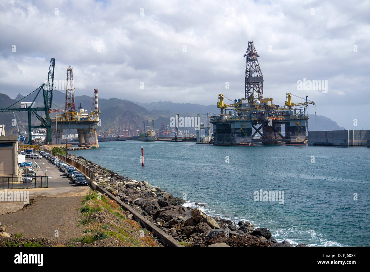 Harbour of Santa Cruz de Tenerife, Tenerife island, Canary islands, Spain Stock Photo