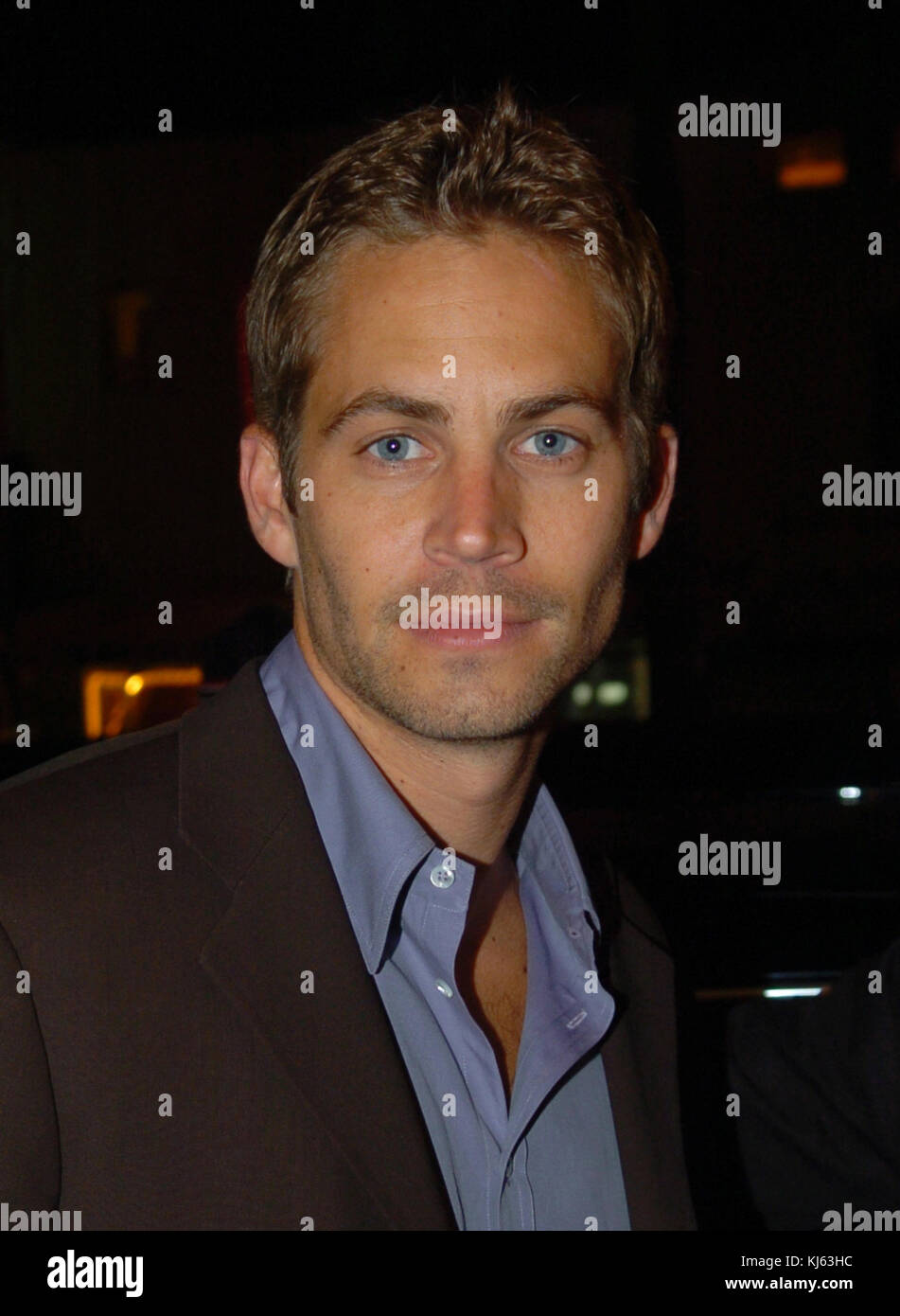 MIAMI, FL - NOVEMBER 30: Actor Paul Walker, who shot to fame as star of the high-octane street racing franchise 'Fast & Furious,' died Saturday in a car crash in Southern California. He was 40. Walker's publicist Ame van Iden confirmed his death, but said she could not elaborate beyond statements posted on Walker's official Twitter and Facebook accounts. Walker was a passenger in a friend's car and both were attending a charity event for his organization, Reach Out Worldwide, in the community of Valencia in Santa Clarita, about 30 miles north of Hollywood. The website for the charity said the  Stock Photo