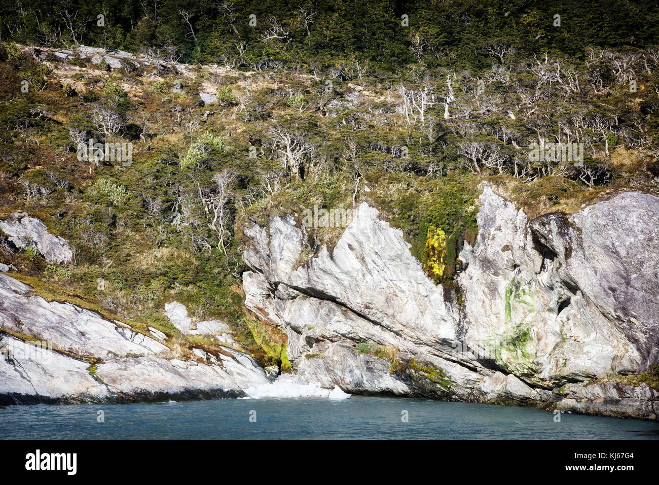 Glacier, Parque Nacional Alberto de Agostini Stock Photo Alamy