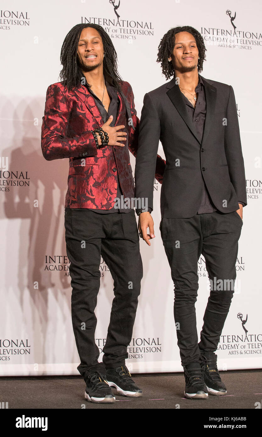 Les Twins Larry wearing Dolce & Gabbana & Laurent Nicolas Bourgeois ...