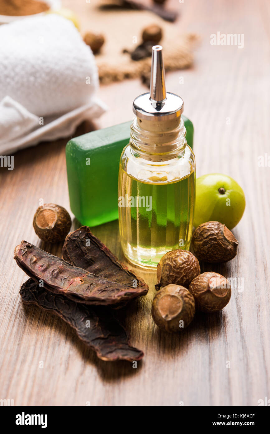 Shikakai shampoo and soap with essential ingredients like Soapnut or