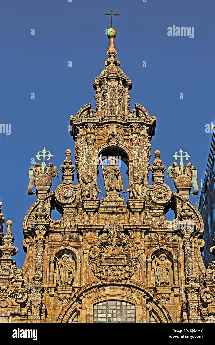 St James, Santiago de Compostela Cathedral, Camino de Santiago, Spain Stock Photo