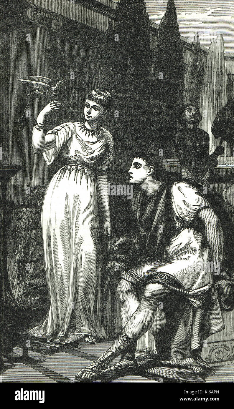 Domestic life in Pompeii,before the eruption of Vesuvius in AD 79 Stock Photo