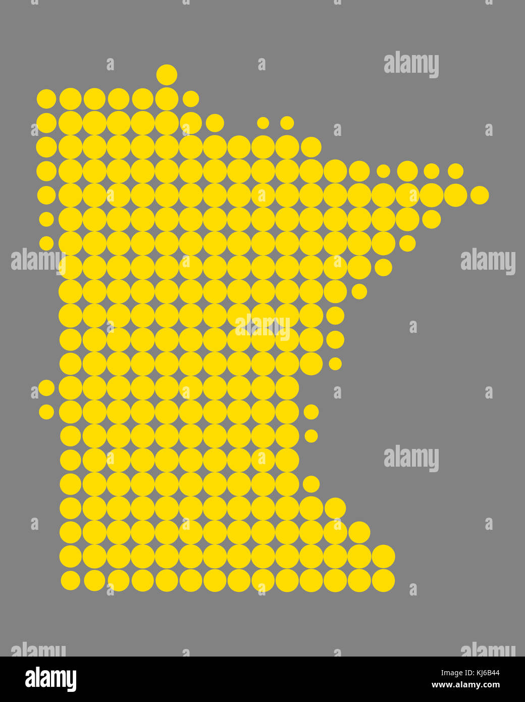 Map of Minnesota Stock Photo - Alamy
