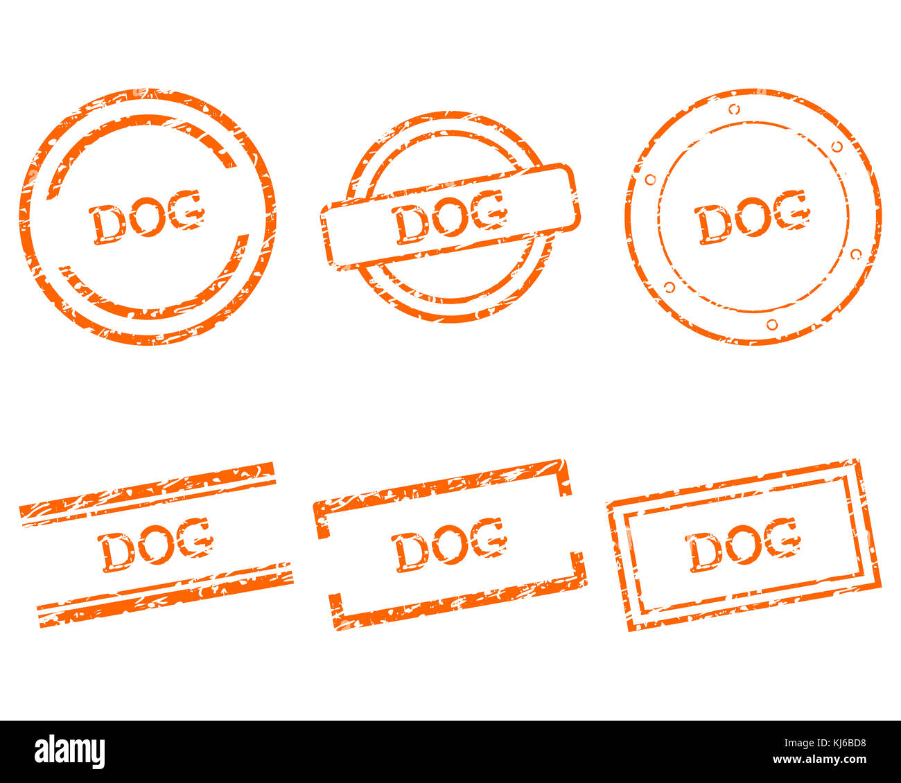 Dog stamps Cut Out Stock Images & Pictures Alamy