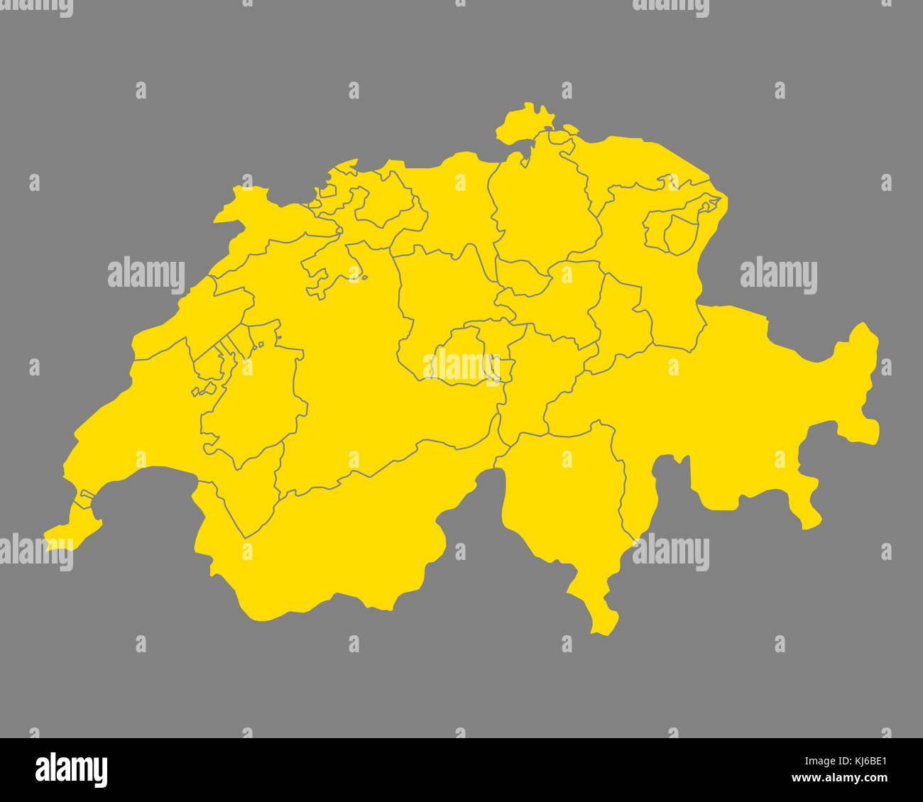 Map of Switzerland Stock Photo - Alamy