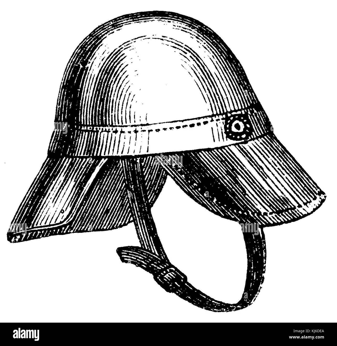 Helm of the Leipzig fire brigade (Helm der Leipziger Feuerwehr) Stock Photo