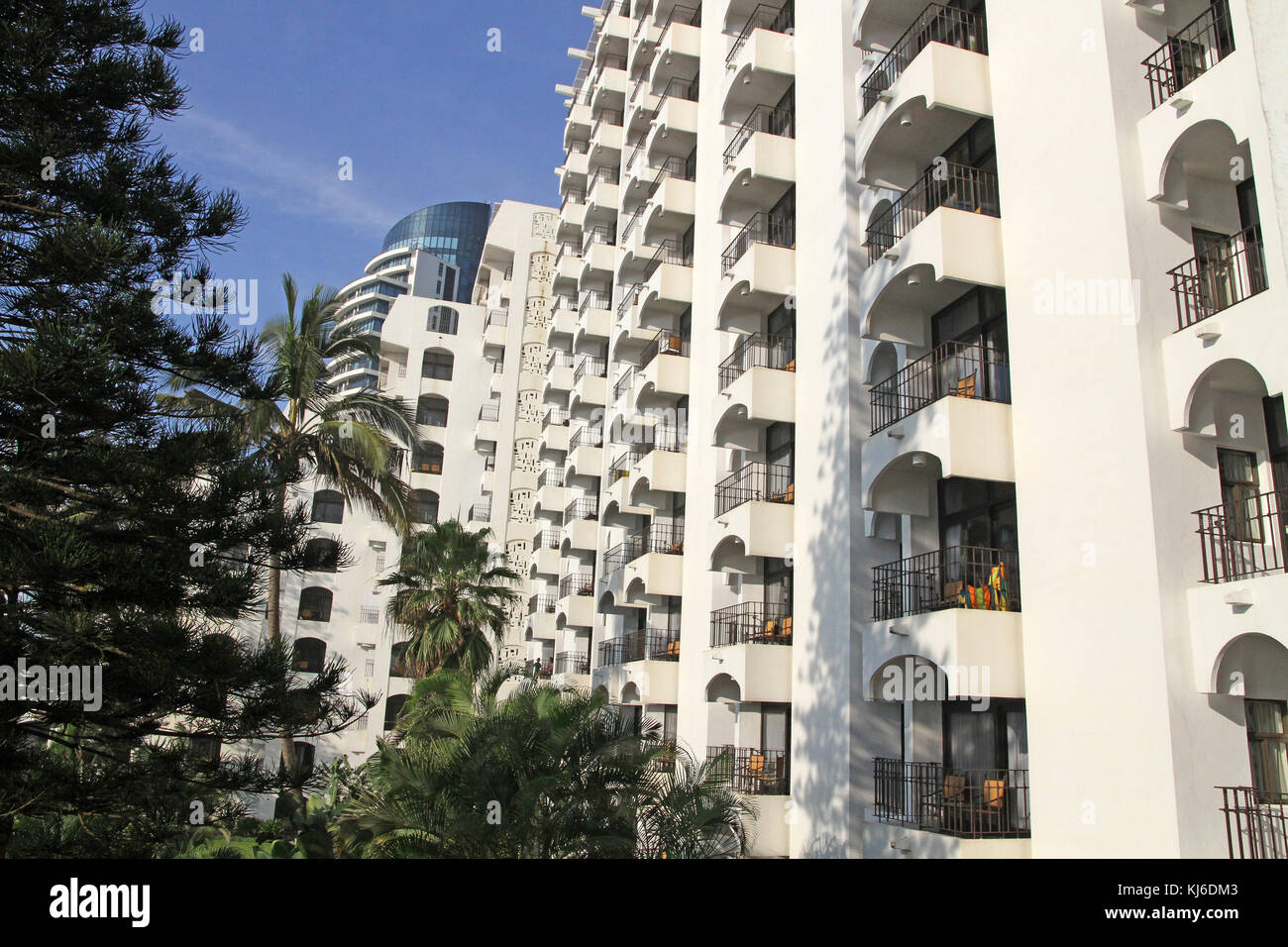 Cabana Beach Hotel With Oyster and Pearl Hotels in Backround, Umhlanga