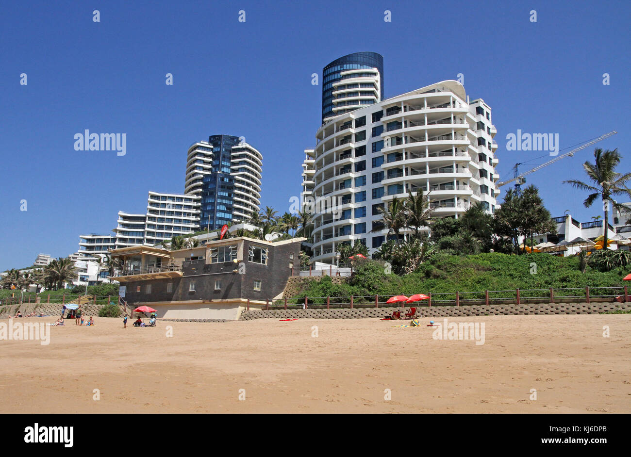 The Oyster and Pearl Hotels, view from the beach, Umhlanga Rocks