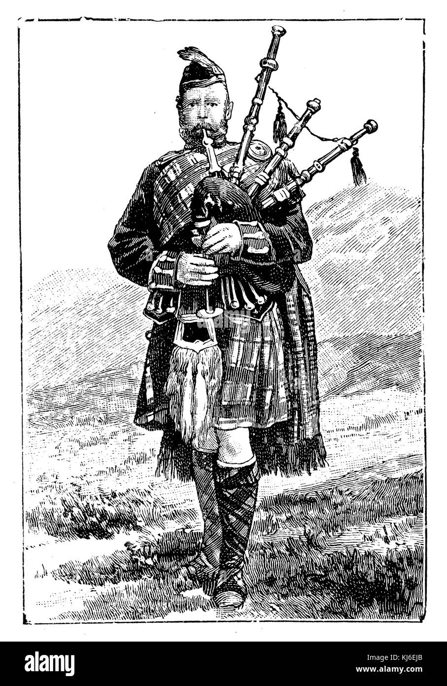 Scottish soldier (Schottischer Soldat) Stock Photo