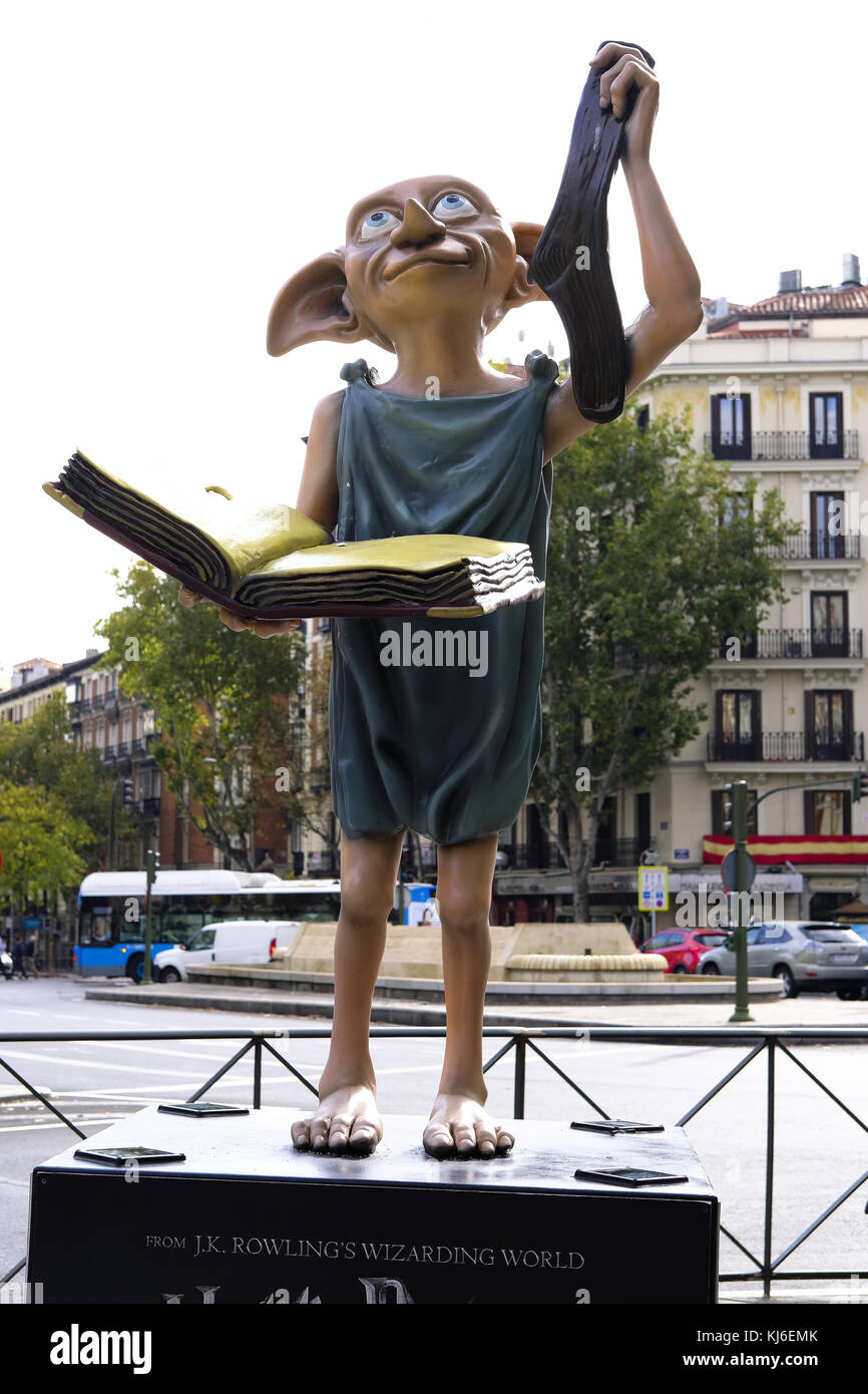 'Harry Potter The Exhibition' Statues presentation at Callao Square in