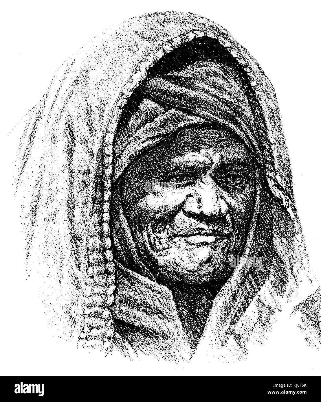 Elderly Arab woman (Ältere Araberin) Stock Photo