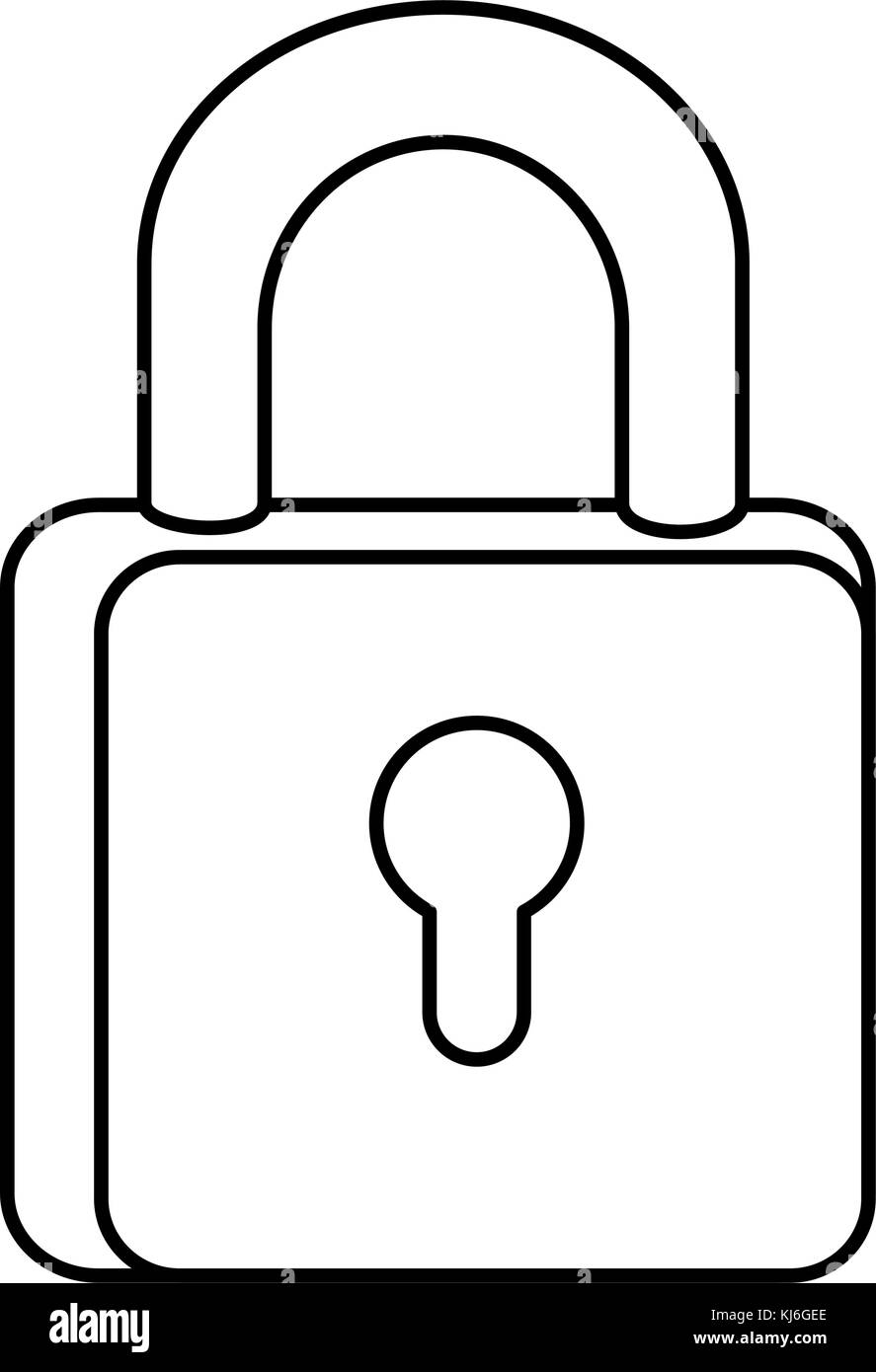 safe padlock isolated icon Stock Vector Image & Art - Alamy