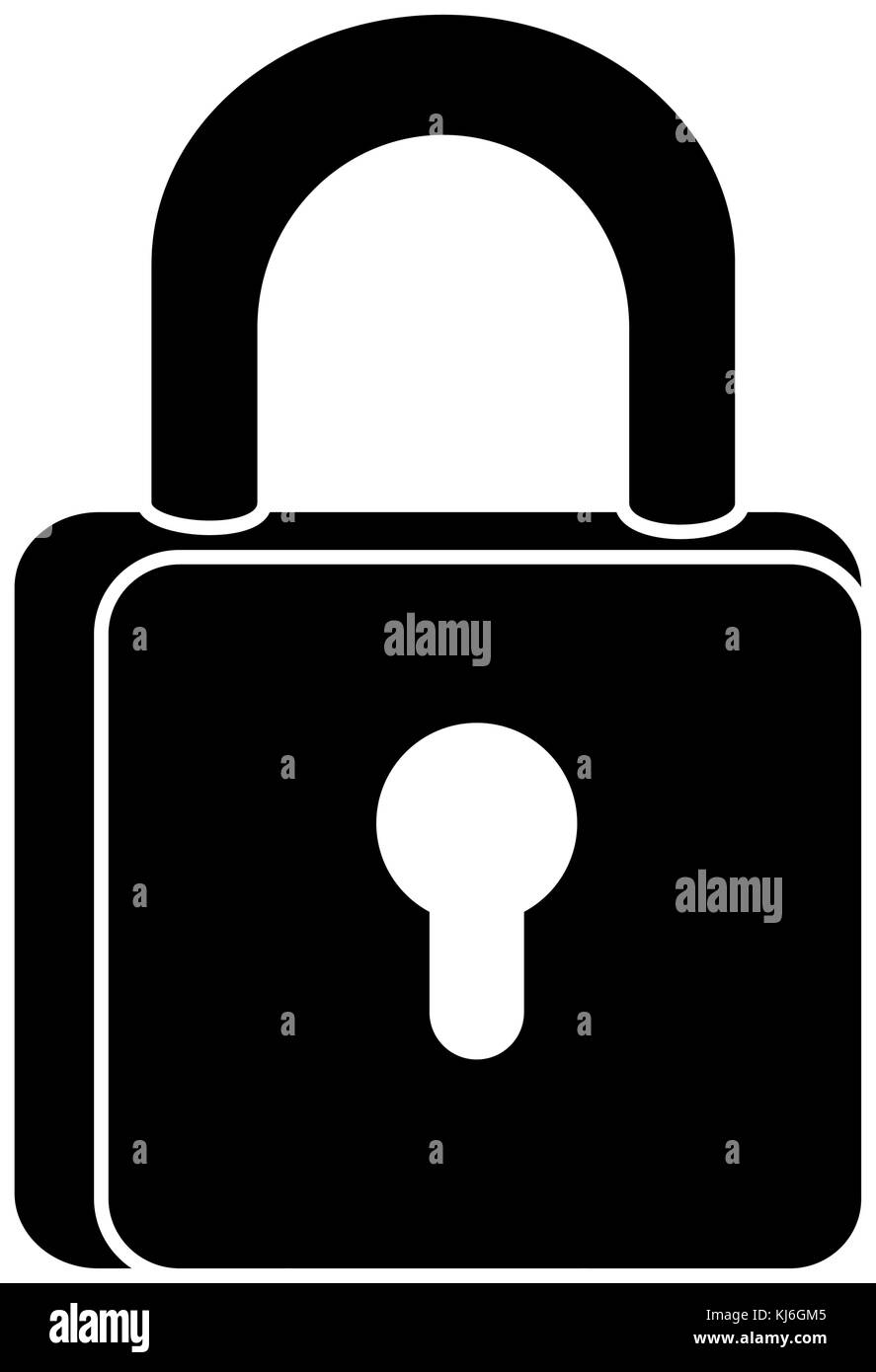 safe padlock isolated icon Stock Vector Image & Art - Alamy