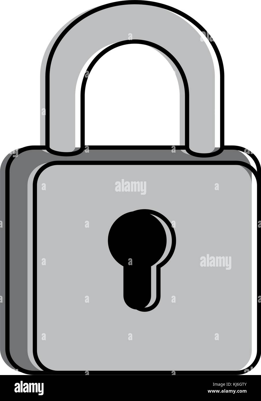 safe padlock isolated icon Stock Vector Image & Art - Alamy