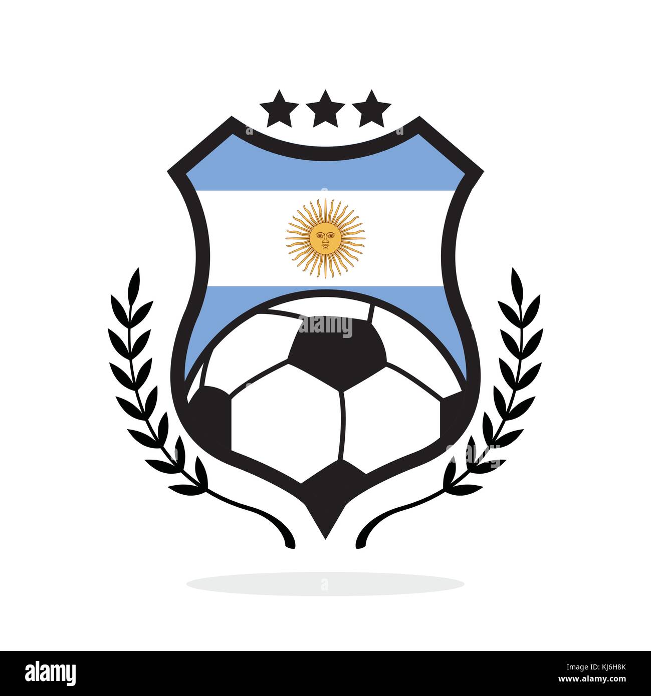 Argentina Football Logo Vector