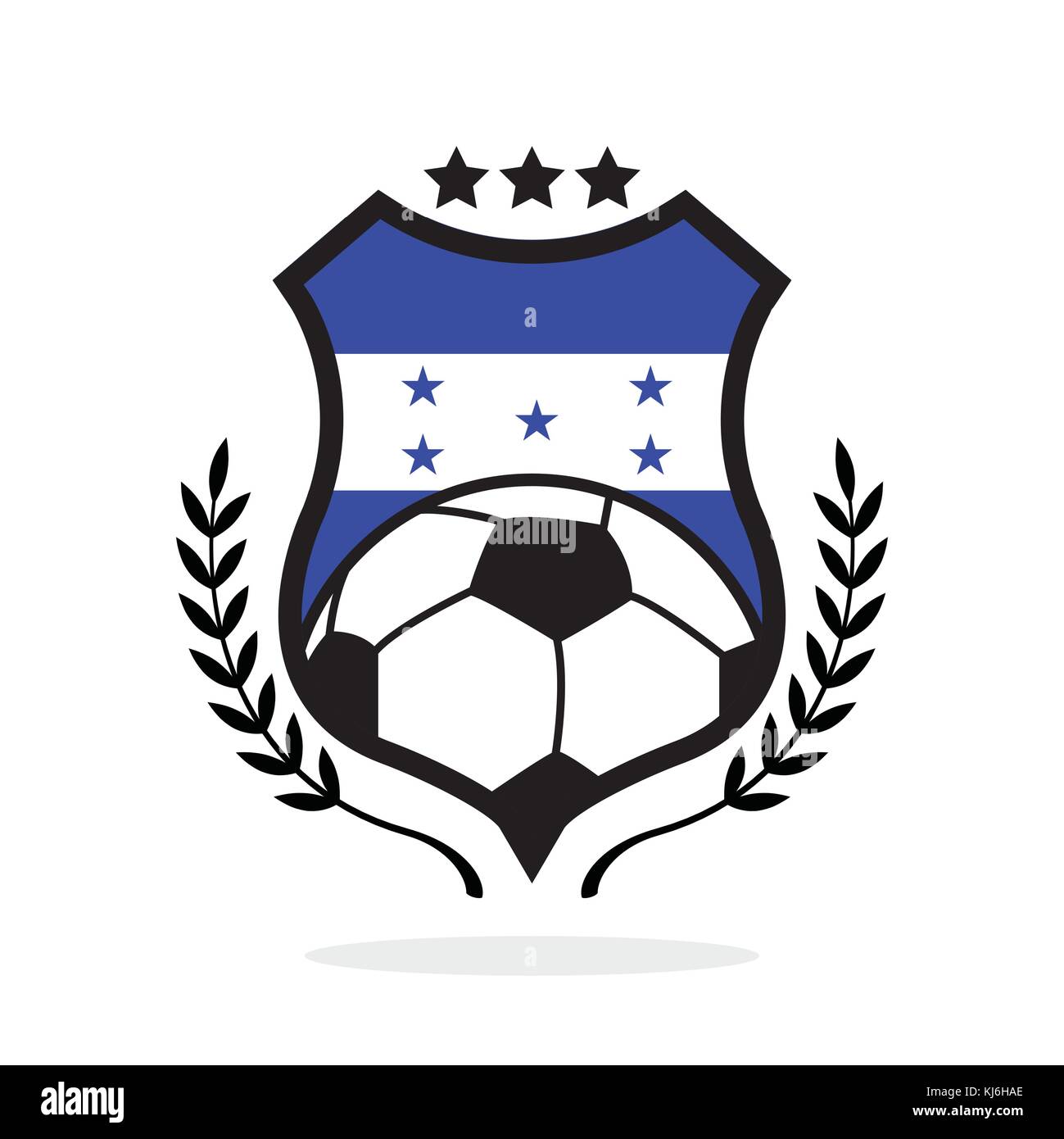 Honduras national flag football crest Stock Vector Image & Art Alamy