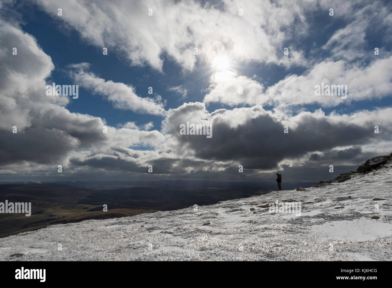 Ben Rinnes; Snow; Scotland; UK Stock Photo