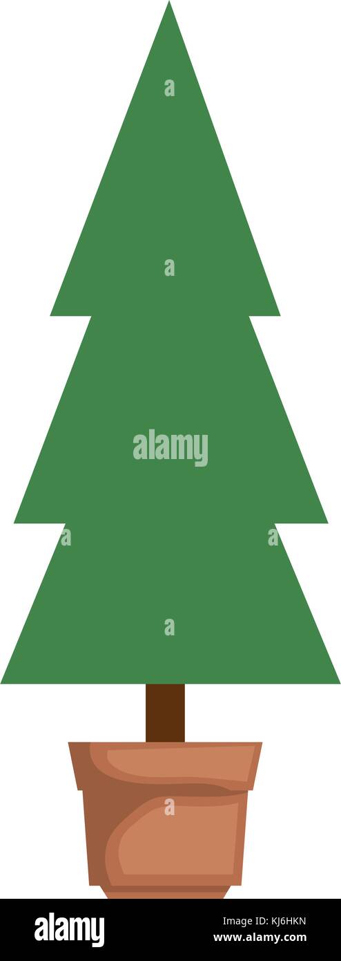 pine tree isolated icon Stock Vector Image & Art - Alamy