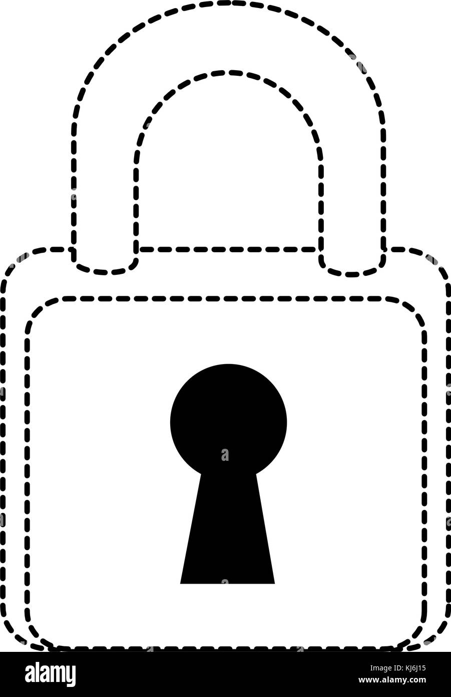 safe padlock isolated icon Stock Vector Image & Art - Alamy